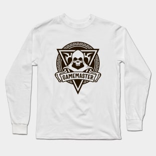 Gamemaster Skull of the Game Master Dungeons Crawler and Dragons Slayer Tabletop RPG Addict Long Sleeve T-Shirt